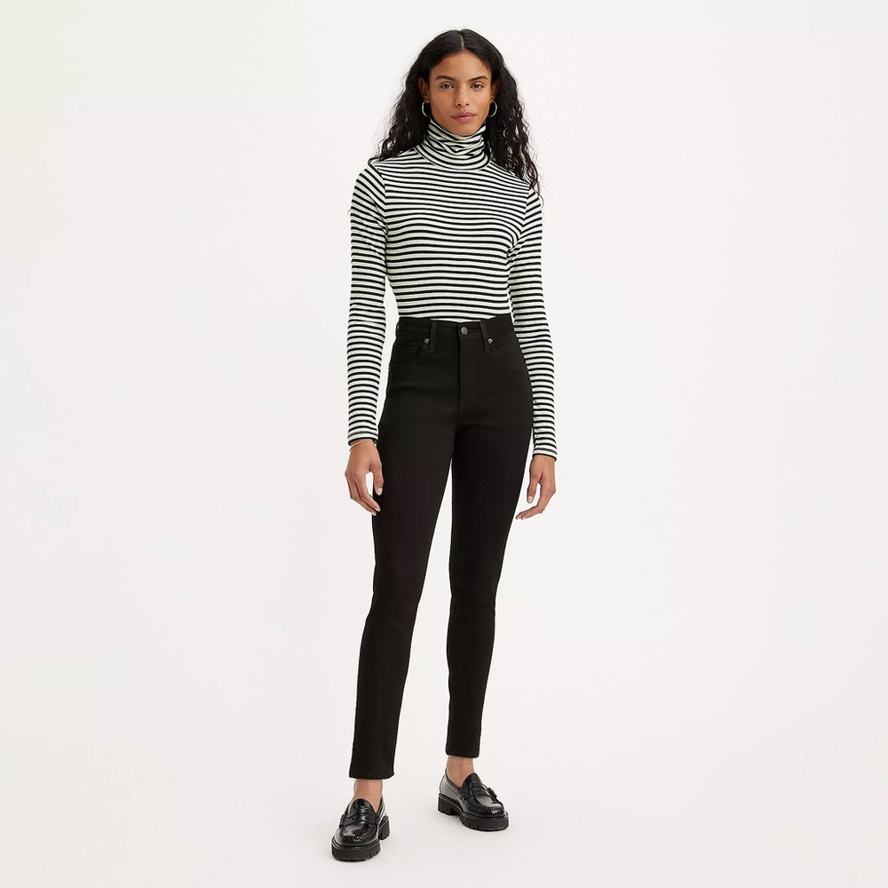 Levi’s 721 High Rise Skinny Jeans in Soft Black, Women’s 29W x 28L